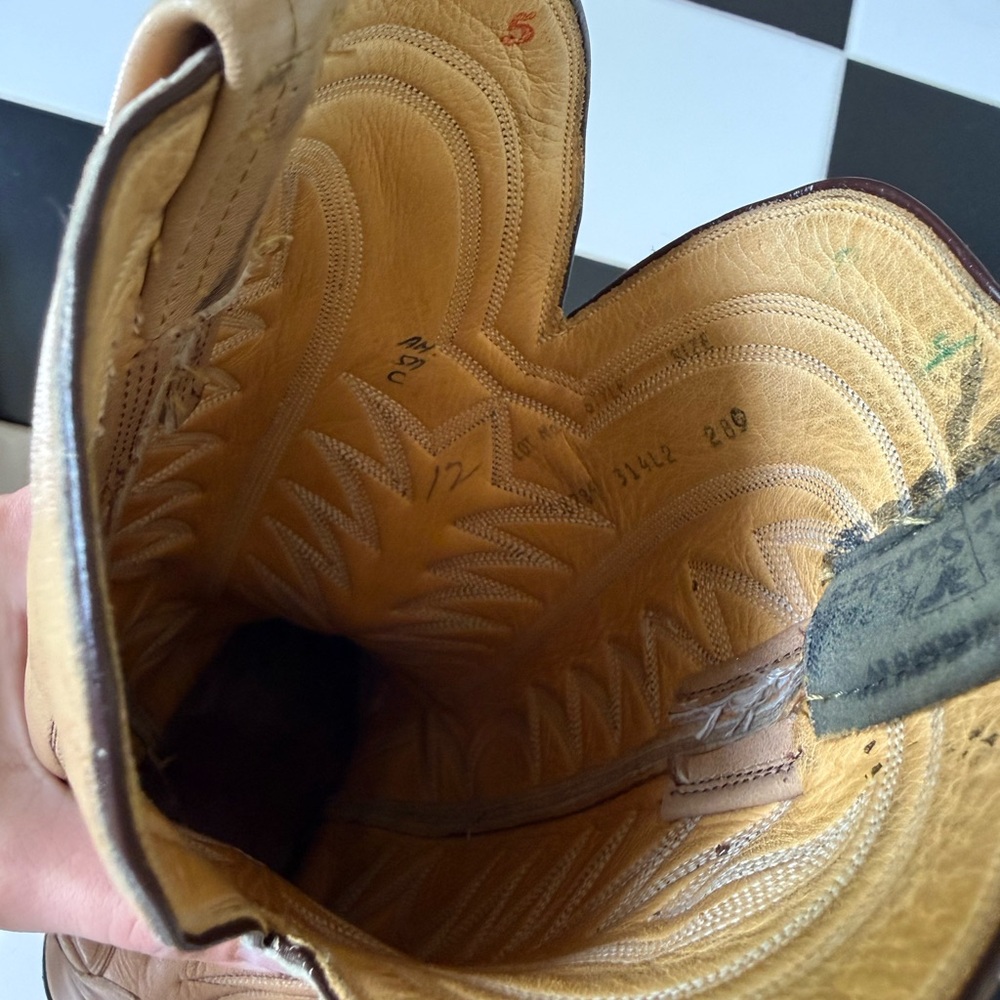 The Sanders VTG NOS Wingtip Cowboy Boots - Womens 8 B - Picture 6 of 6